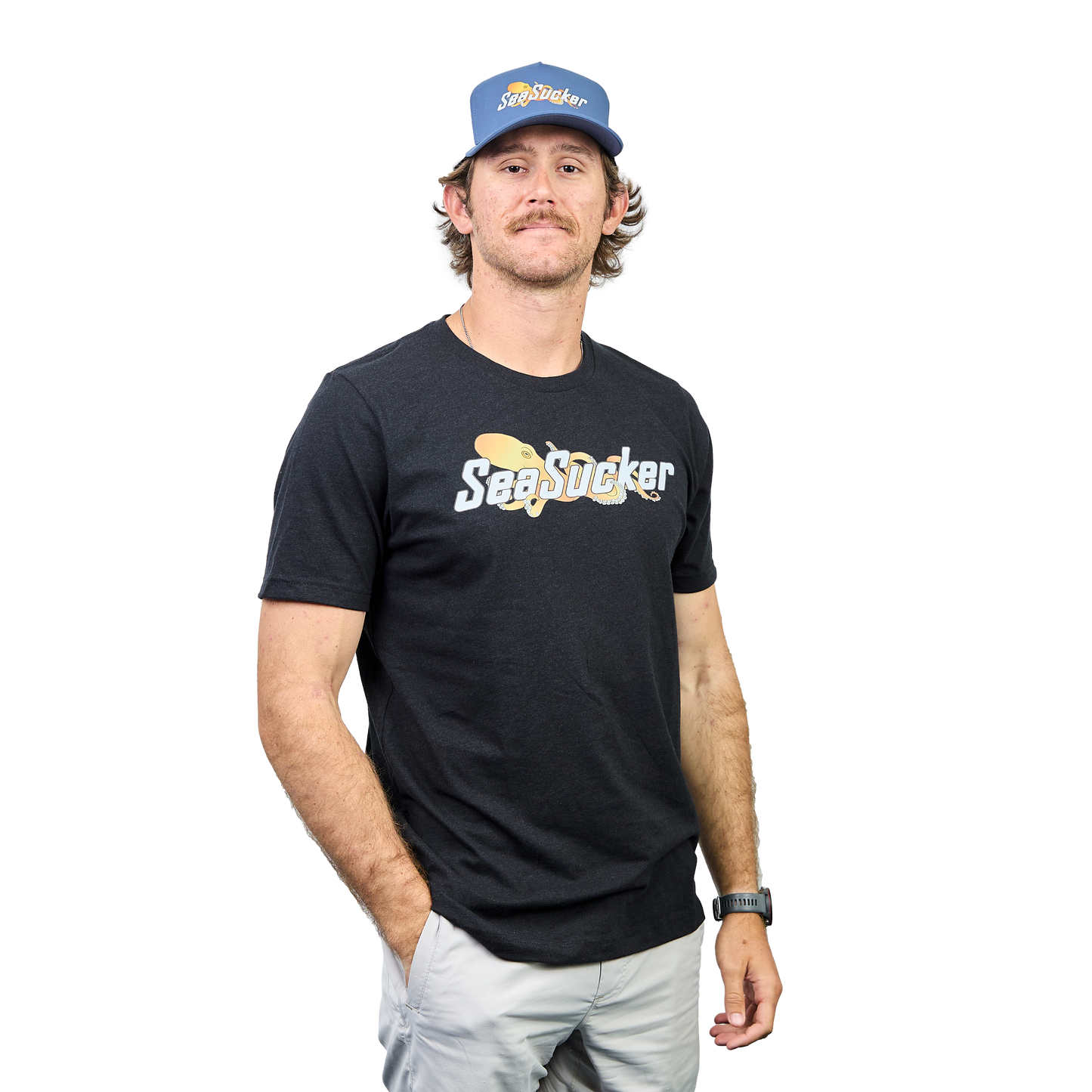 SeaSucker Logo Tee - Heather Black